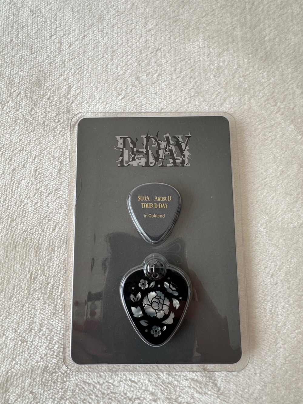 BTS Suga Agust D D-DAY Tour Lotus Flower Guitar Pick | Charm | Min Yoongi